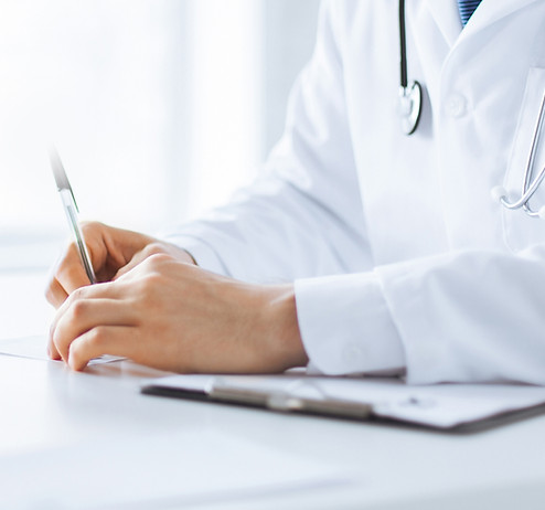 Doctor consulting patient