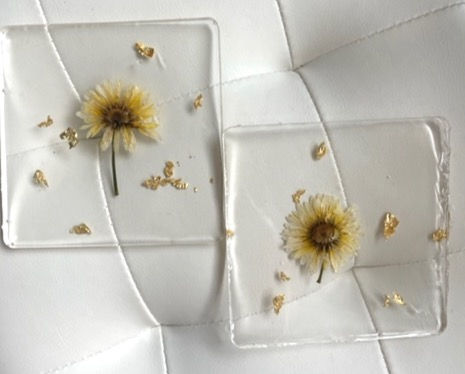 Thumbnail: Floral Resin Coasters (Set of 2)