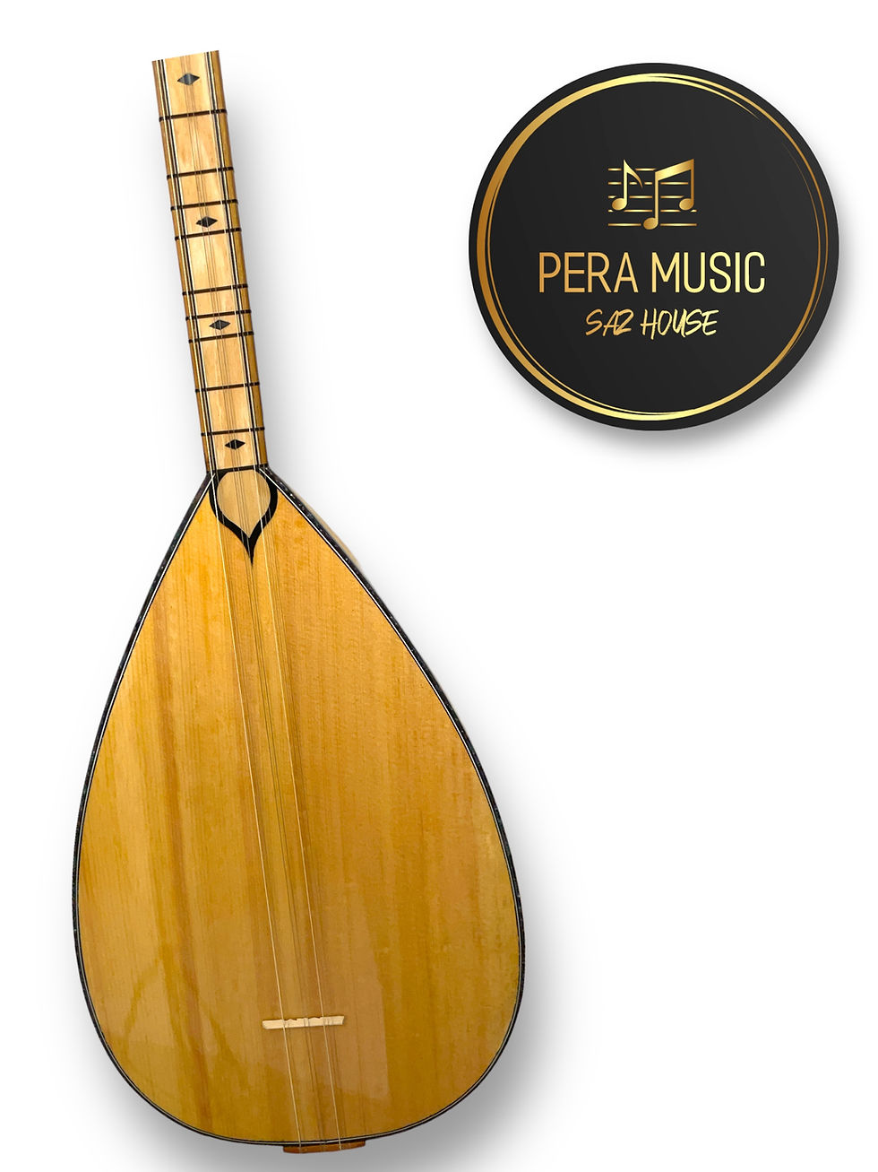 Miniature : Baglama à long cou avec micro et accessoires