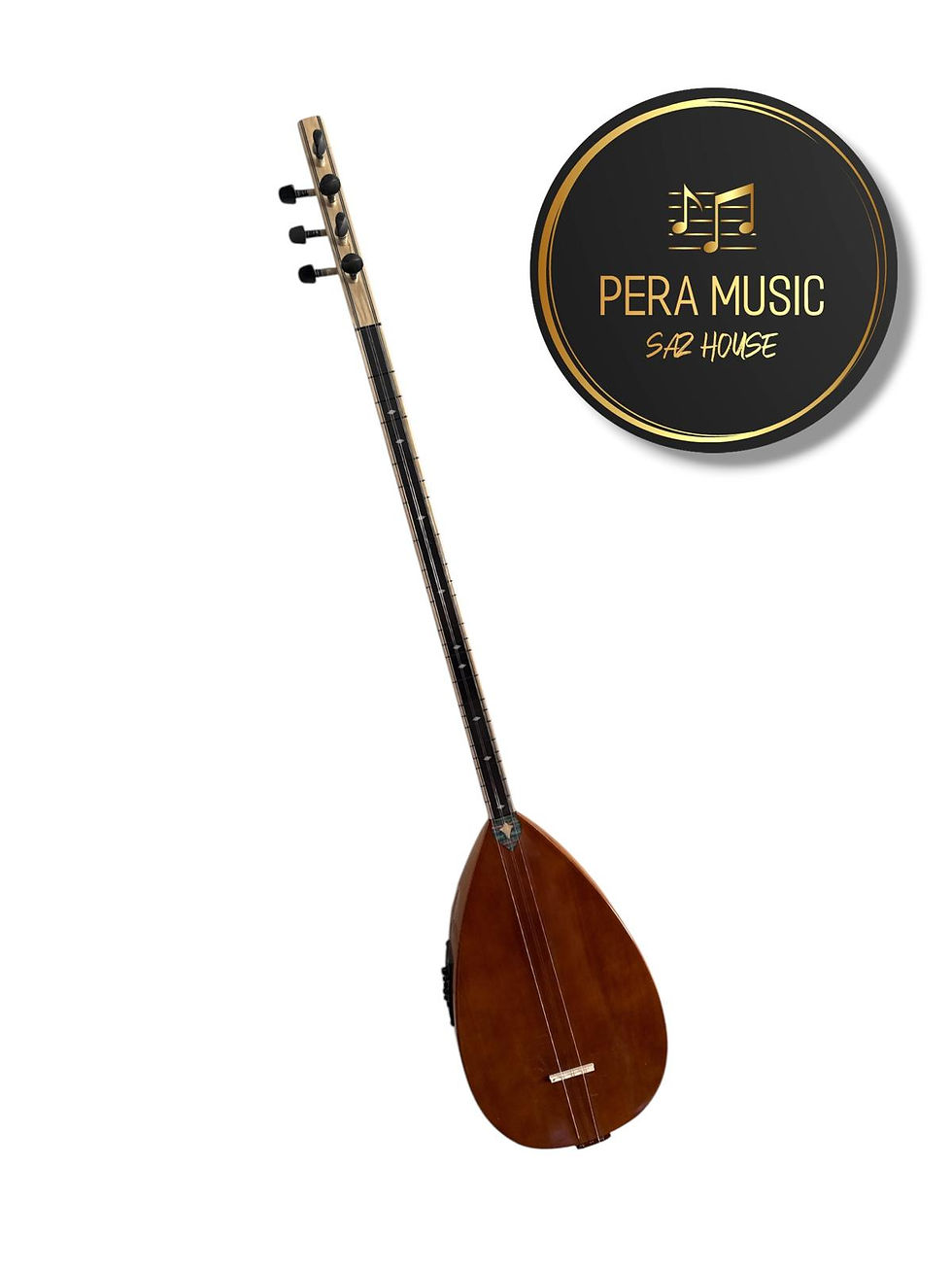 Miniaturbild: Langhals Baglama mit Fishman EQ/Stimmgerät und Zubehör