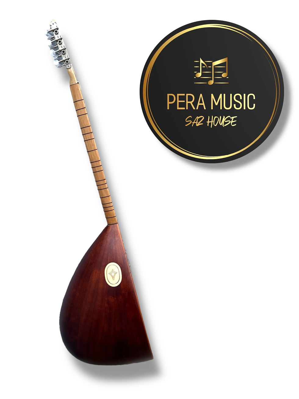 Thumbnail: Short neck baglama with bag and accessories
