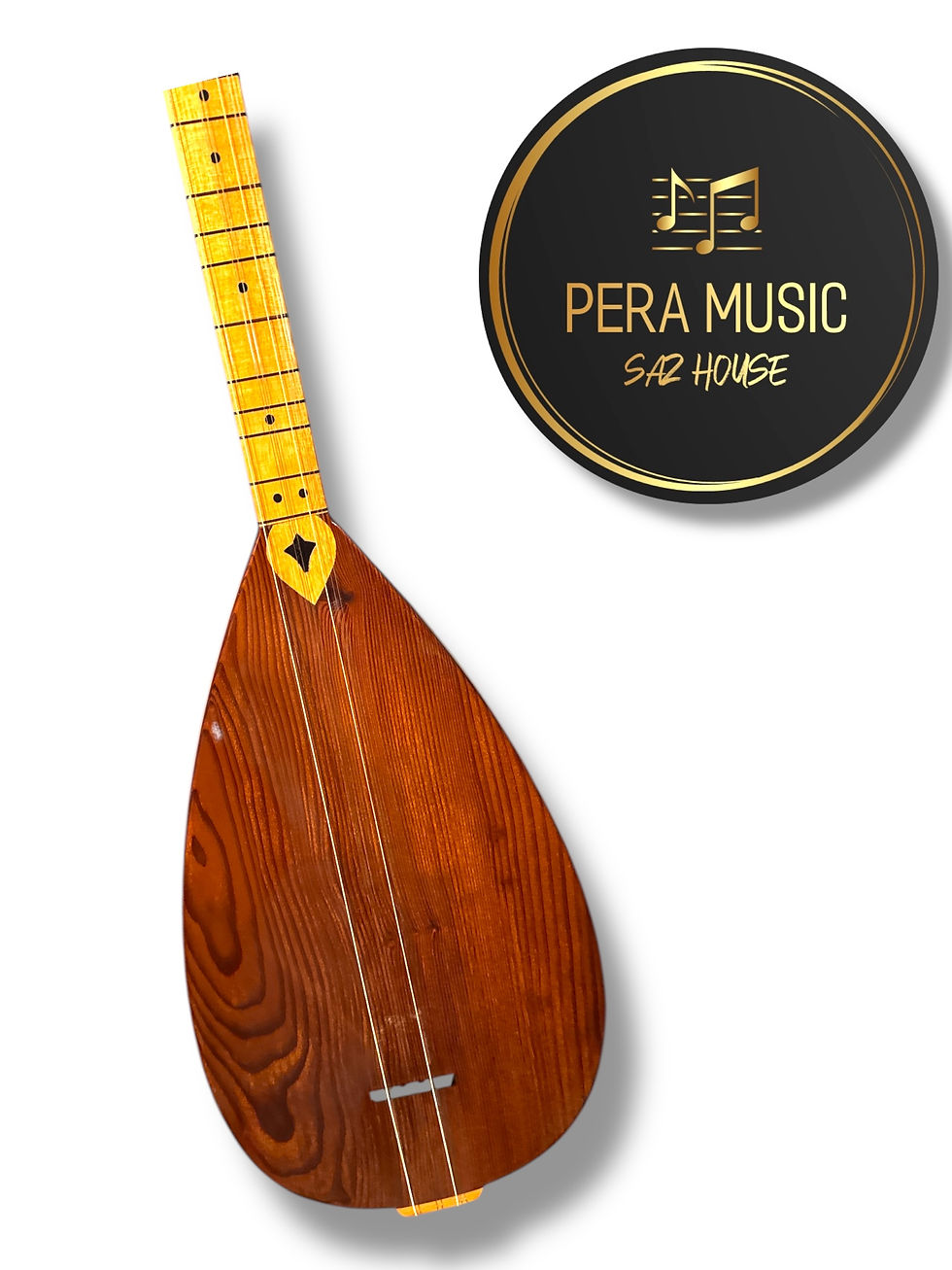 Thumbnail: Short neck Baglama professional with pickup, bag and special lid