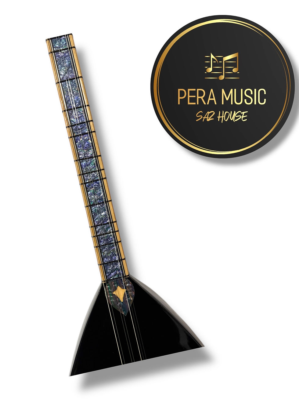 Thumbnail: Short-neck baglama with pickup, bag and accessories