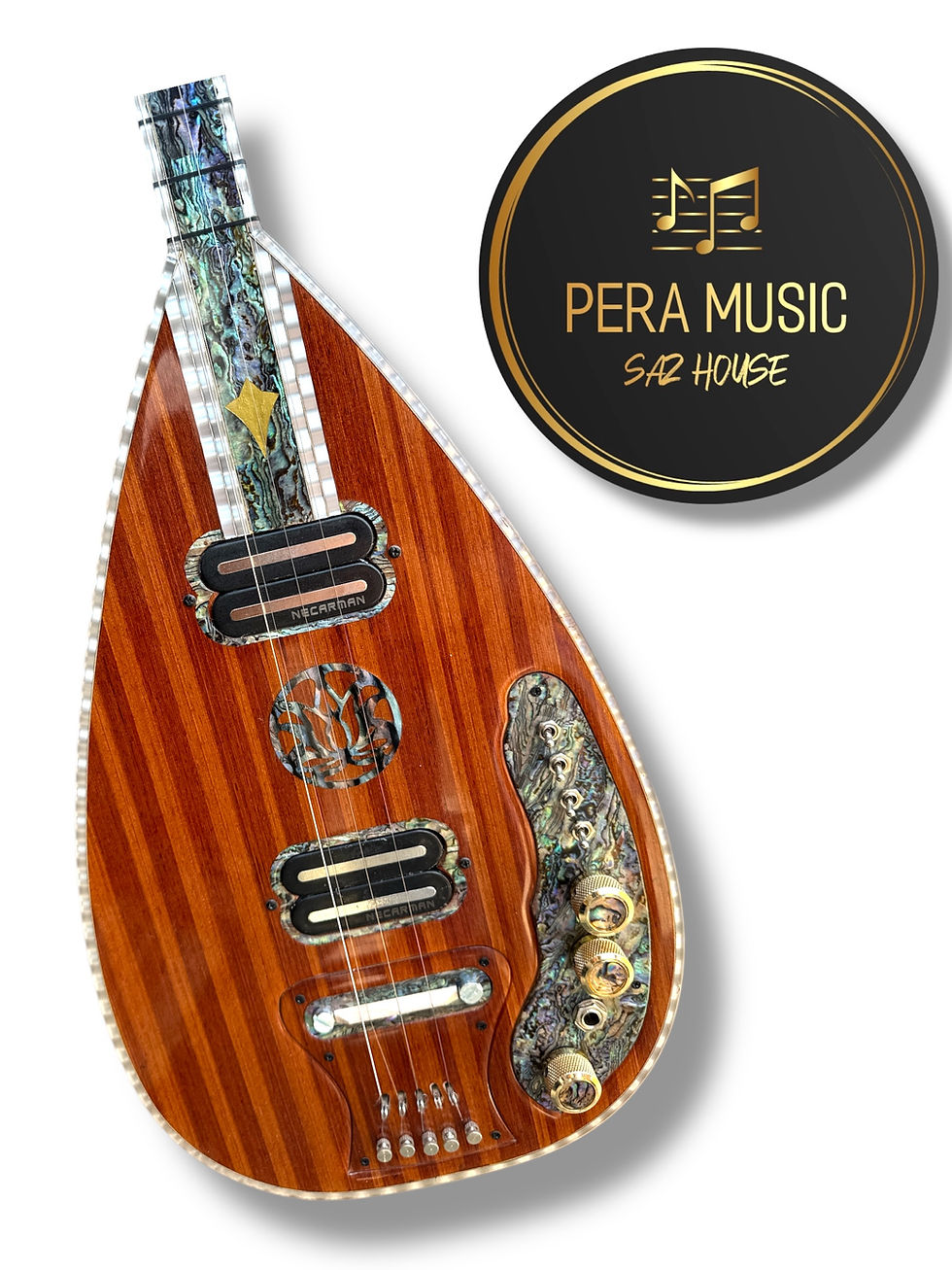 Thumbnail: Electric Baglama with effects and professional soft case Diyar Saz Evi