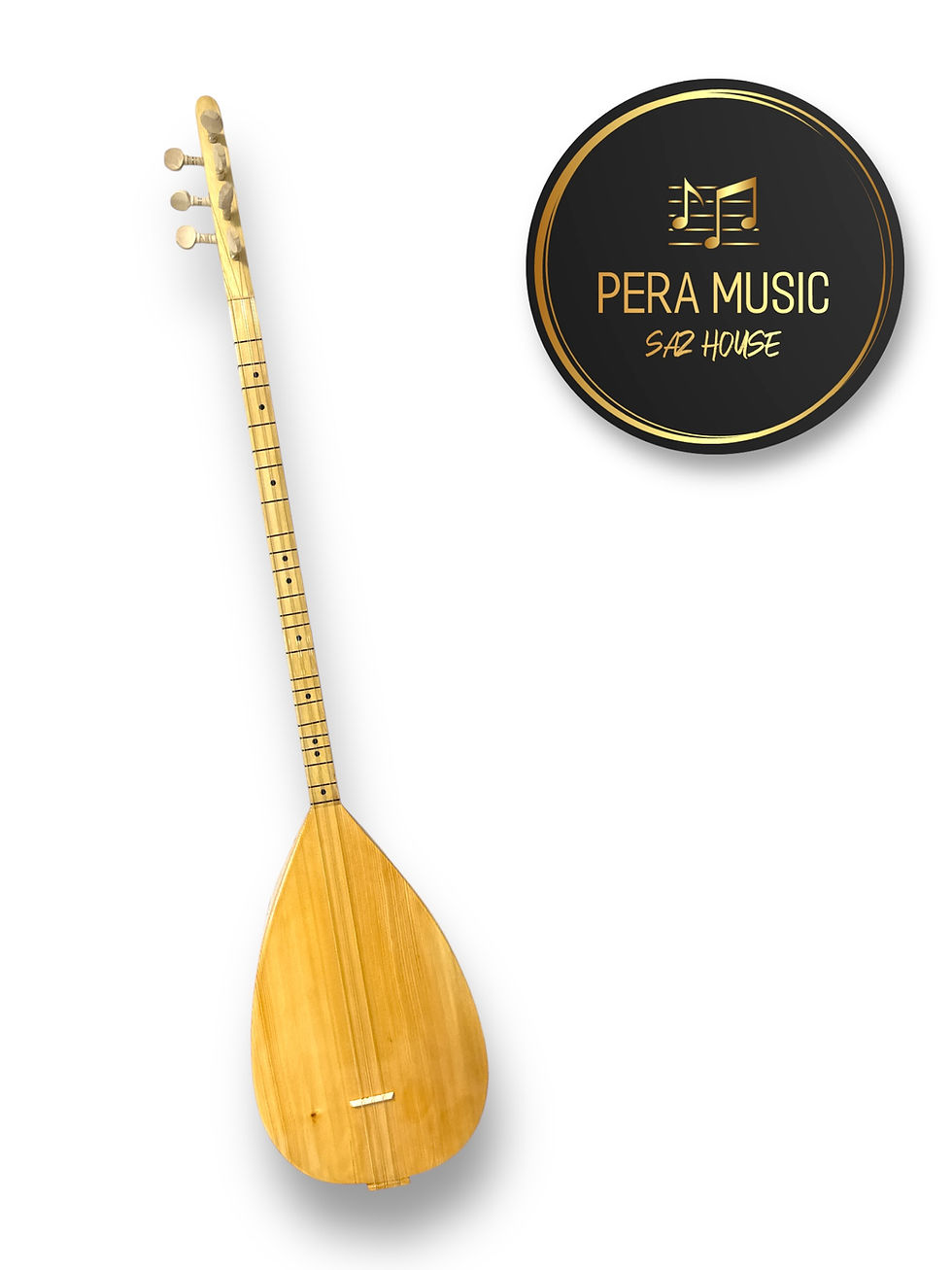 Miniaturbild: Langhals Baglama mit Tasche und Zubehör