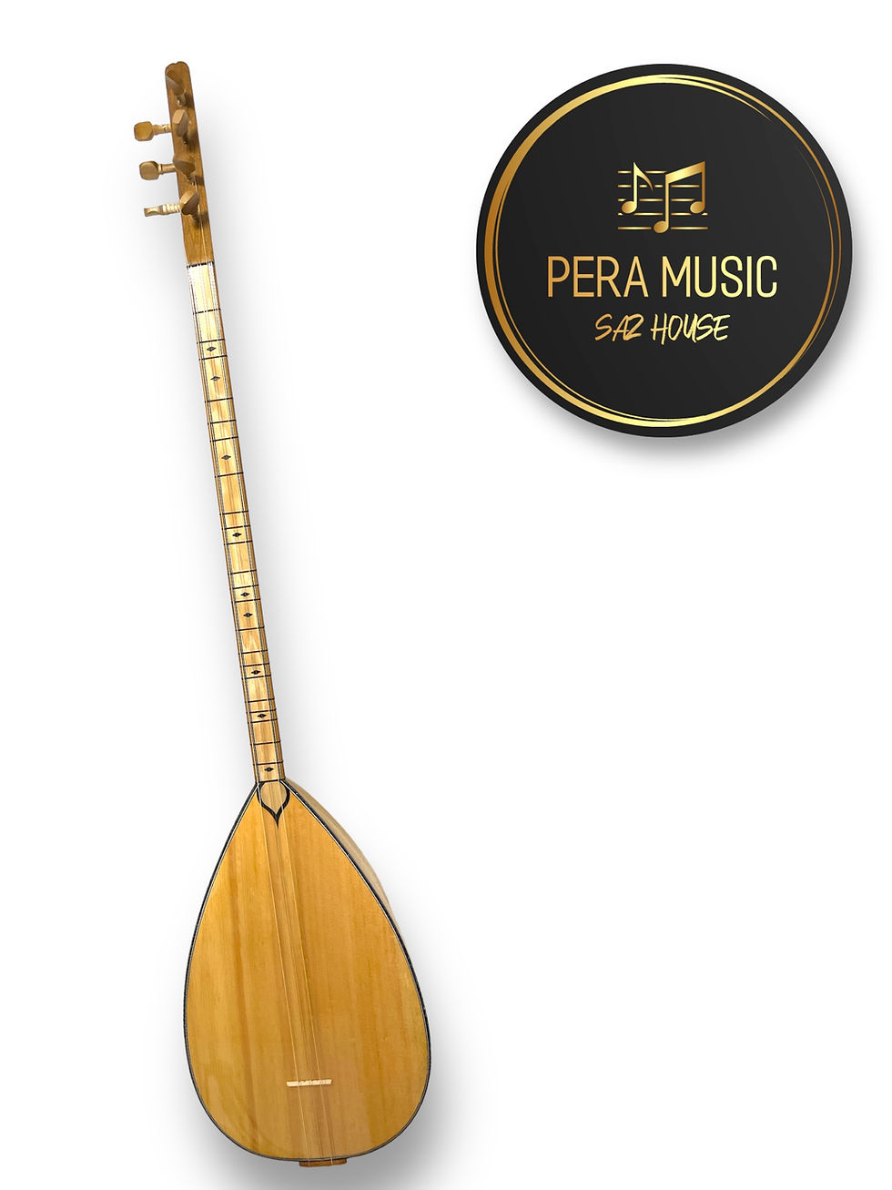 Miniature : Baglama à long cou avec micro et accessoires