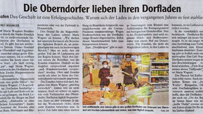 Die Oberndorfer lieben ihren Dorfladen