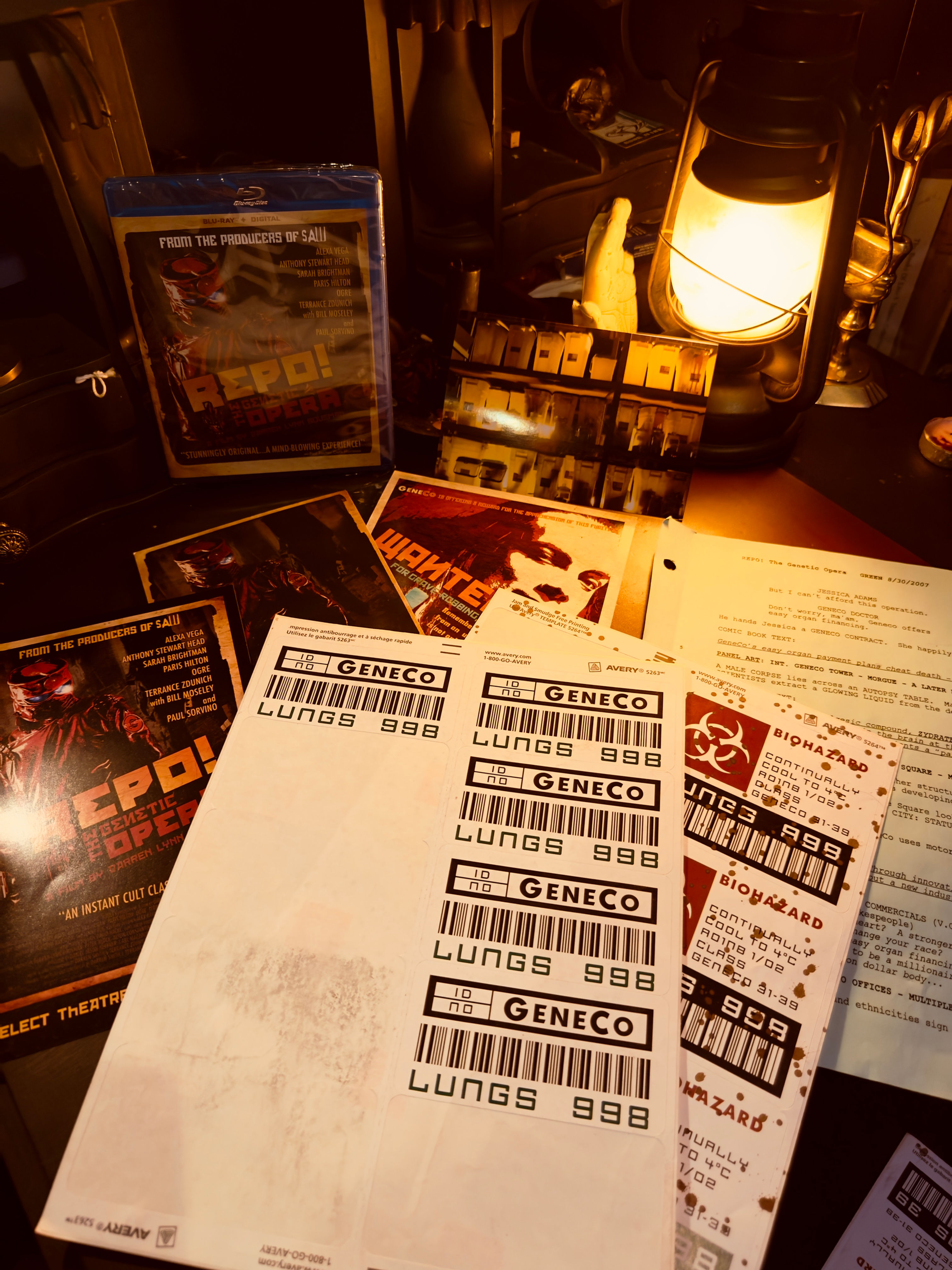 FROM THE SET!!!! GENECO BODY STICKERS