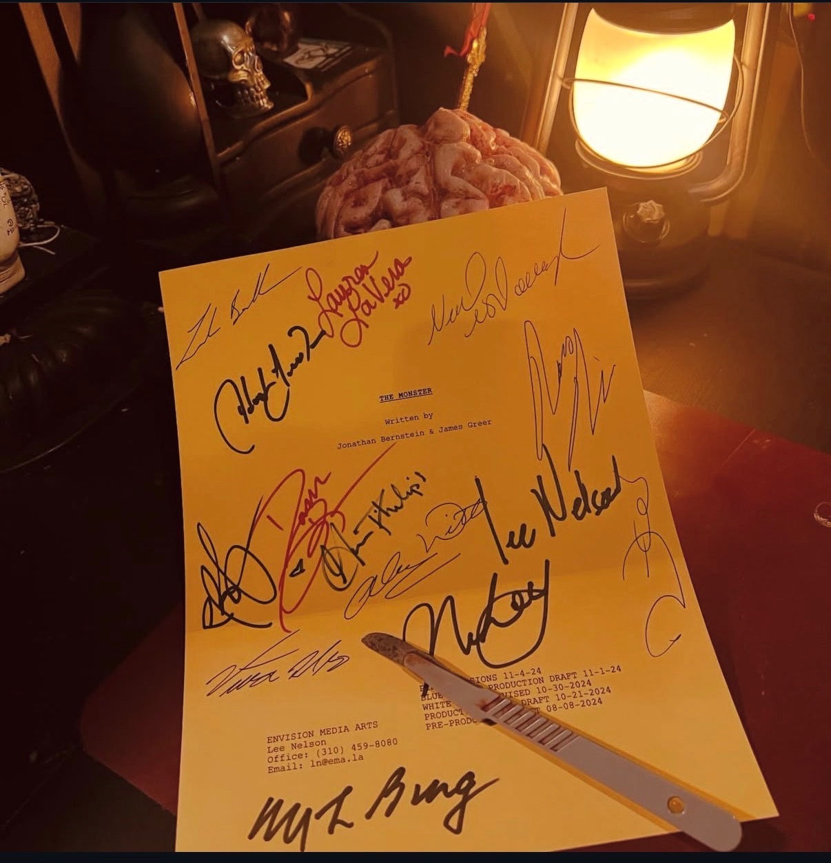 TWISTED - Poster and SIGNED Script page