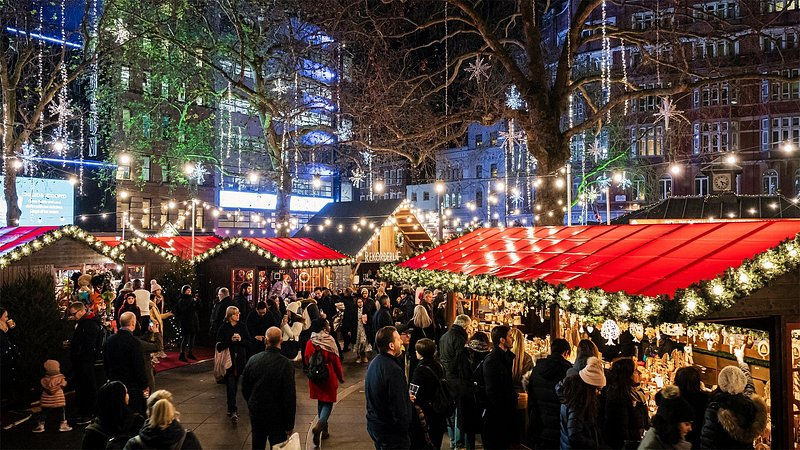 Charming UK market town that turns into a Christmas wonderland with a magical market and ice rink