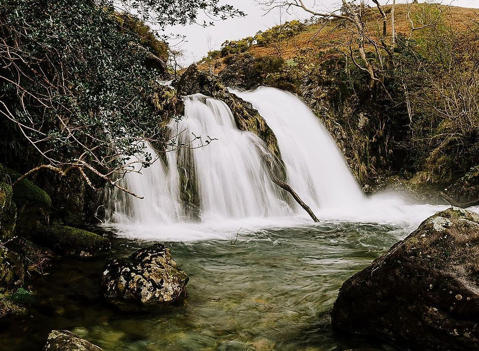 Image of Ritson's Force Waterfall in England.