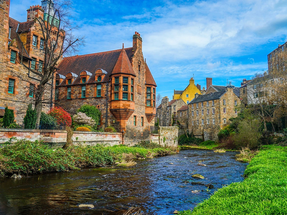 Image of Dean Village in Edinburgh, Scotland