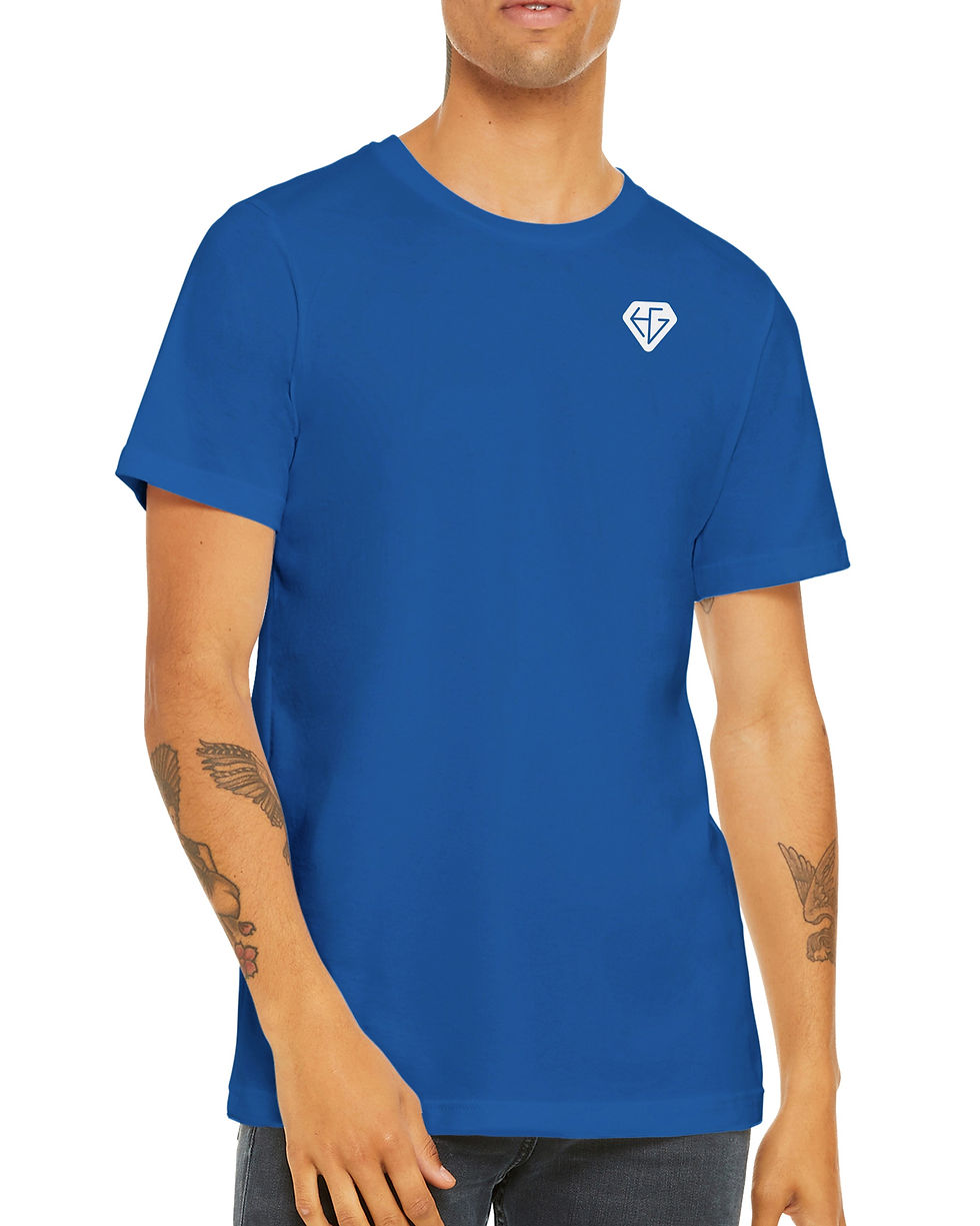 Thumbnail: Premium Let's Explore Crewneck T-Shirt - Blue