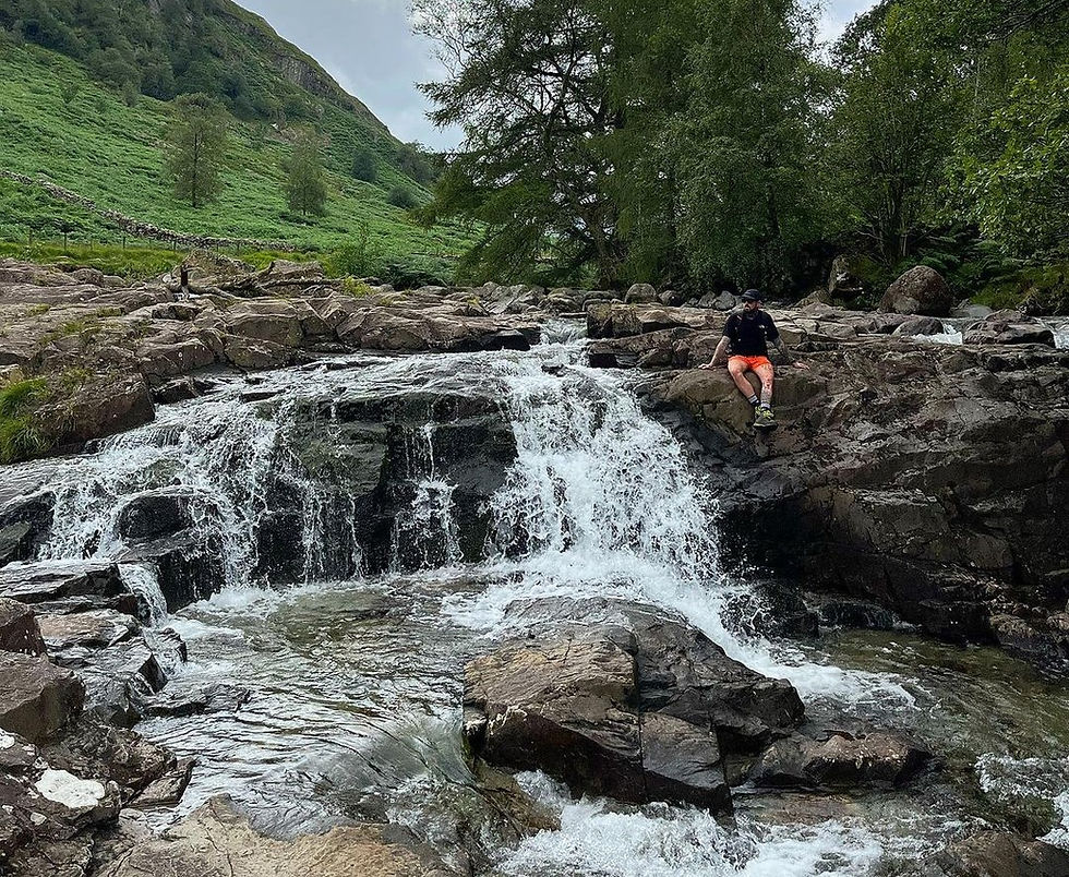 Image of Galleny Force Waterfall in England.