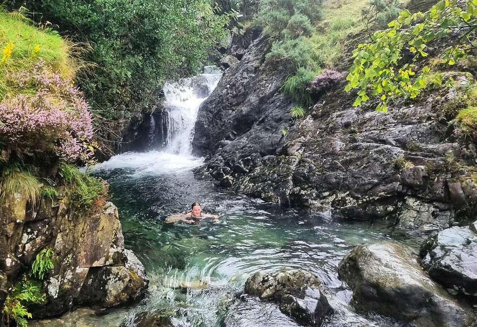 Image of Ritson's Force Waterfall in England.