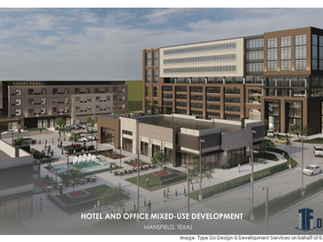 Mixed-use development featuring significant office, hotel heading to Mansfield