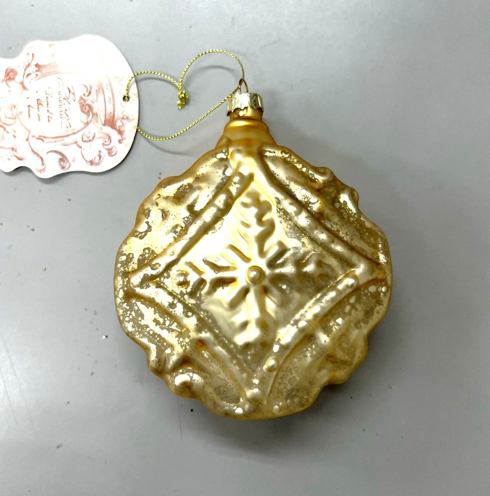 サムネイル： ガラスオーナメント　Flat Gold