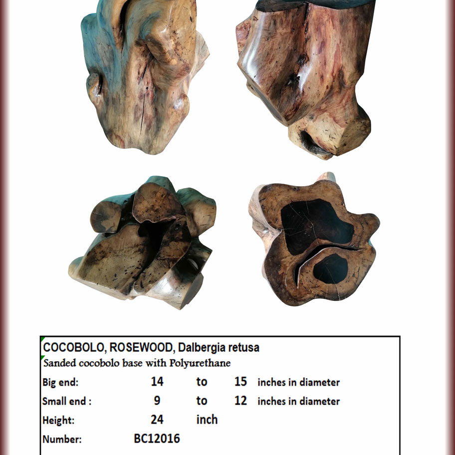 Finished Cocobolo Base