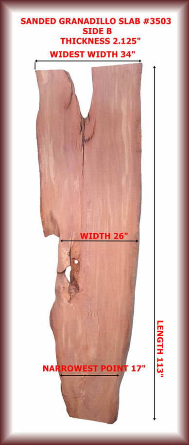 Granadillo Wood Slab Side B