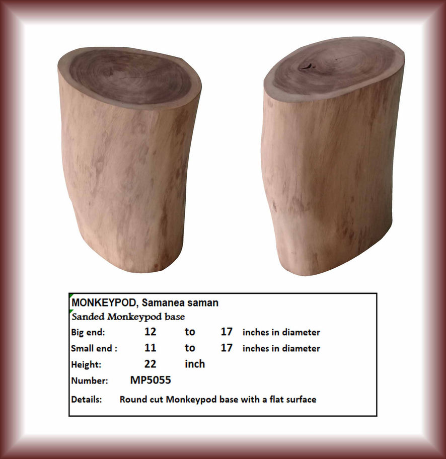 Sanded Monkeypod Base