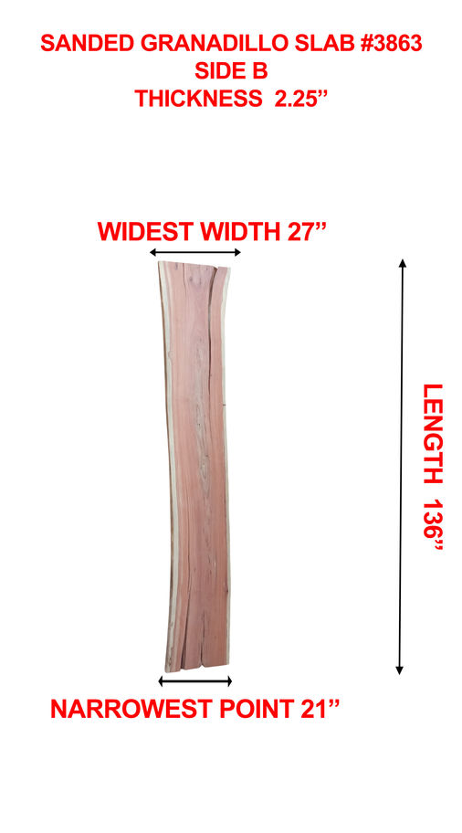 Granadillo Wood Slab Side B