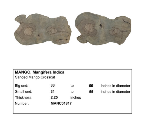 Mango Crosscut MANC01817 | Diamond Tropical Hardwoods