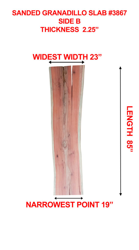 Granadillo Wood Slab Side B