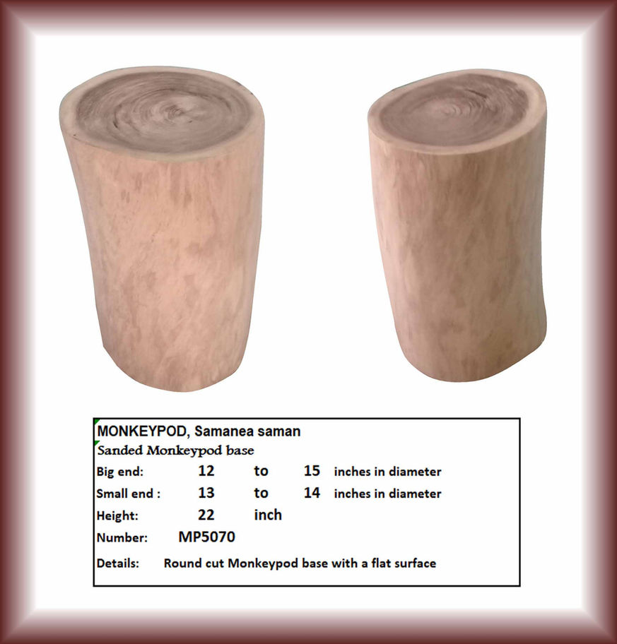 Sanded Monkeypod Base