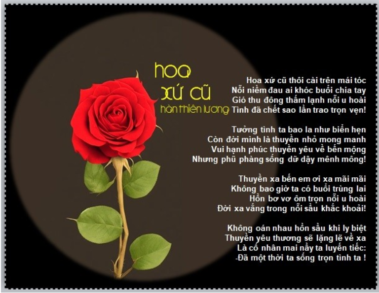 THƠ-HOA XỨ CŨ