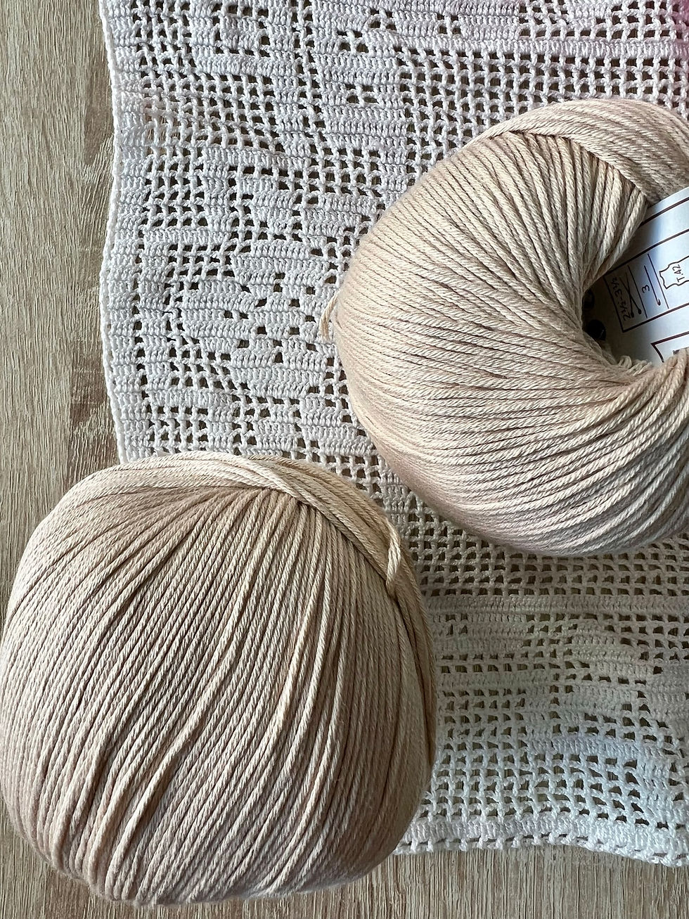 Miniatura: Cotton Soft de Valeria Lanas (crudos y rosas)