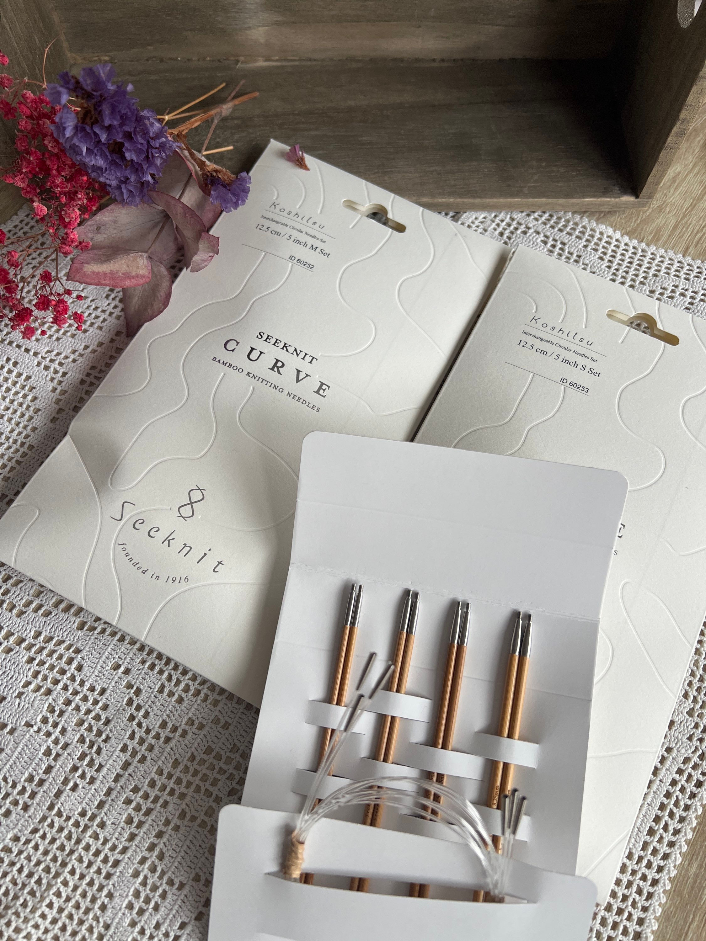 Set agujas circulares 12,5 cm Curve de Seeknit