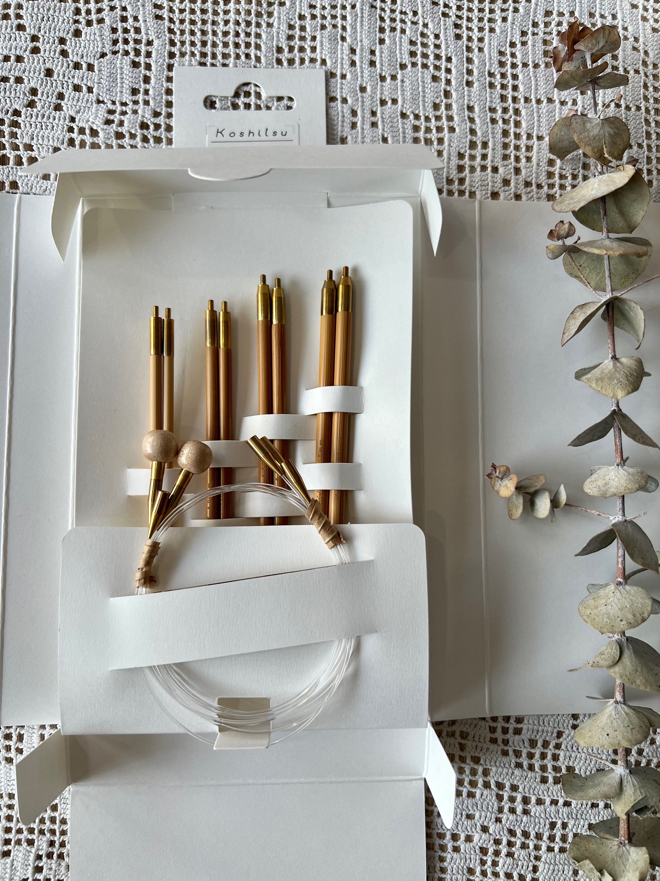 Set agujas circulares 10 cm Koshitsu de Seeknit