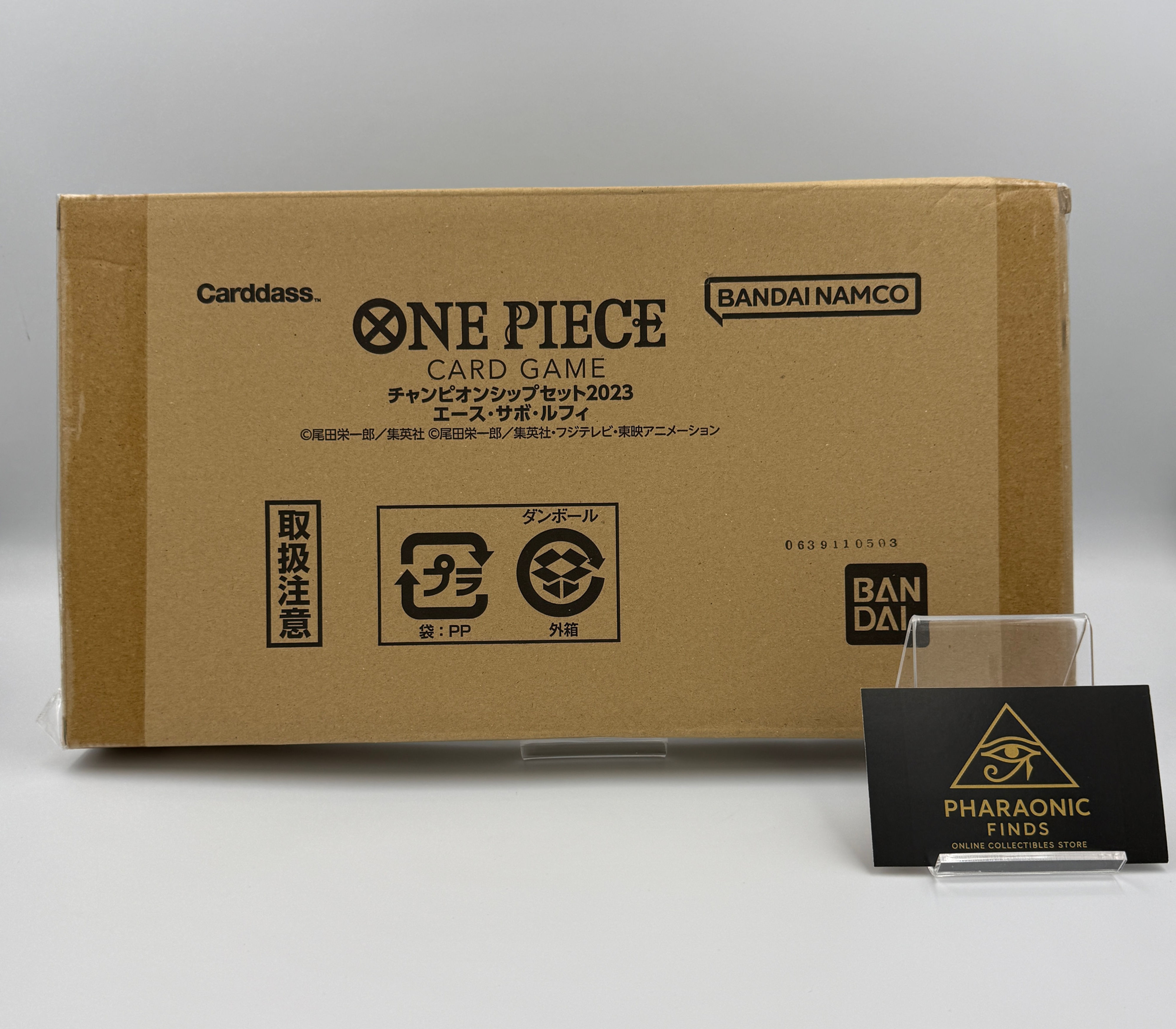 One Piece TCG Championship Set 2023 Ace Sabo Luffy Japanese limited edition sealed Pharaonic Finds