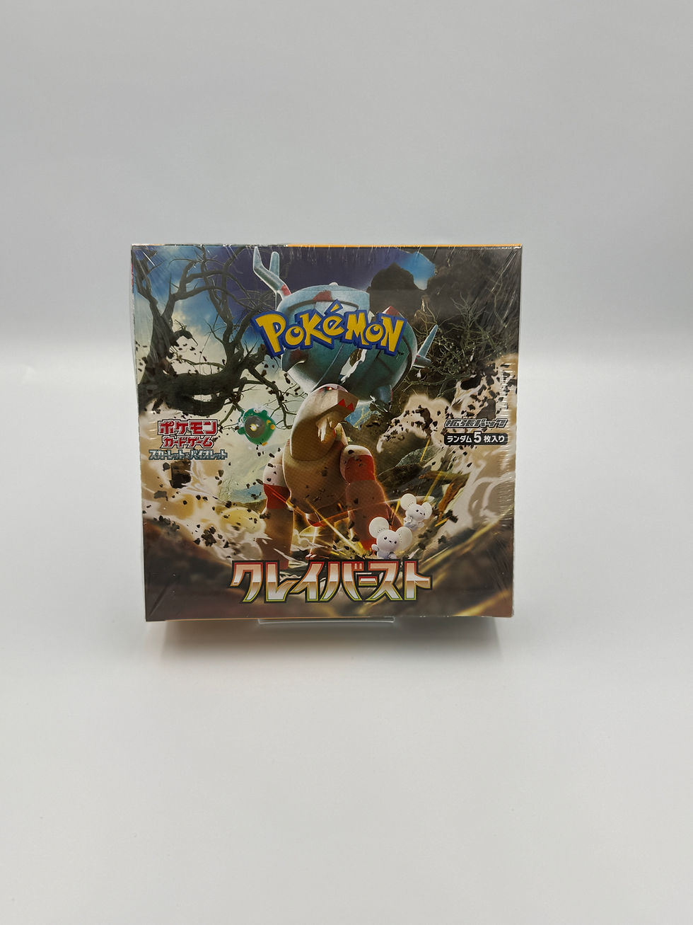 Japanese Pokémon TCG Clay Burst SV2D sealed booster box front view