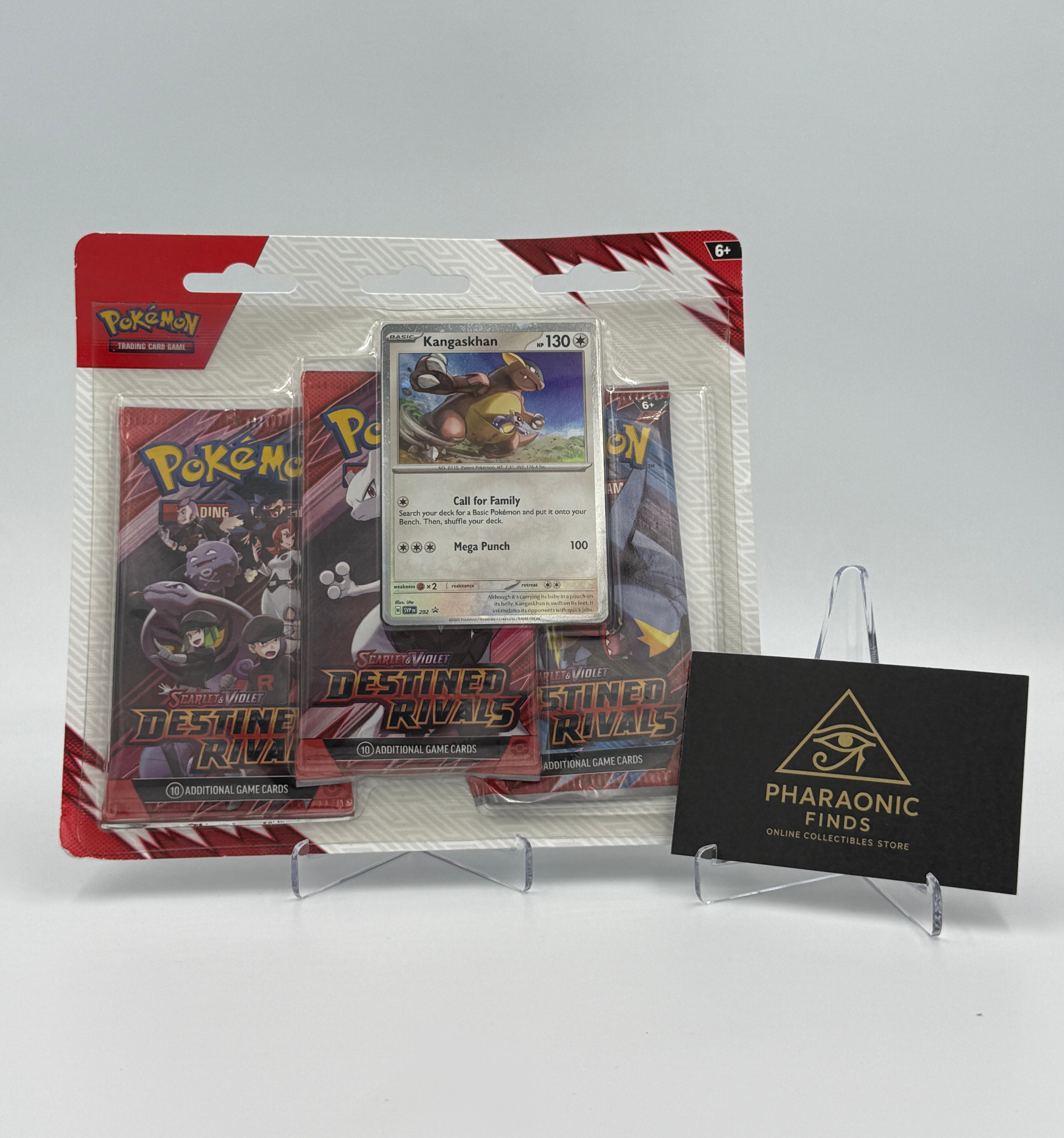 Pokémon TCG: Scarlet & Violet-Destined Rivals 3 Booster Packs & Kangaskhan Promo