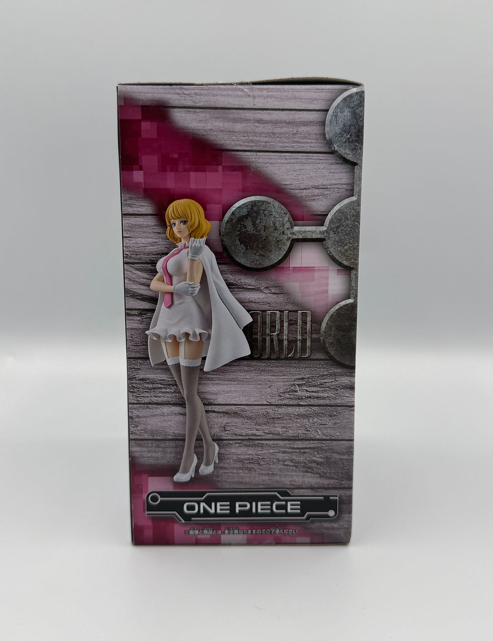 Thumbnail: One Piece Grandline Series Stussy DXF Banpresto anime figure sealed side view