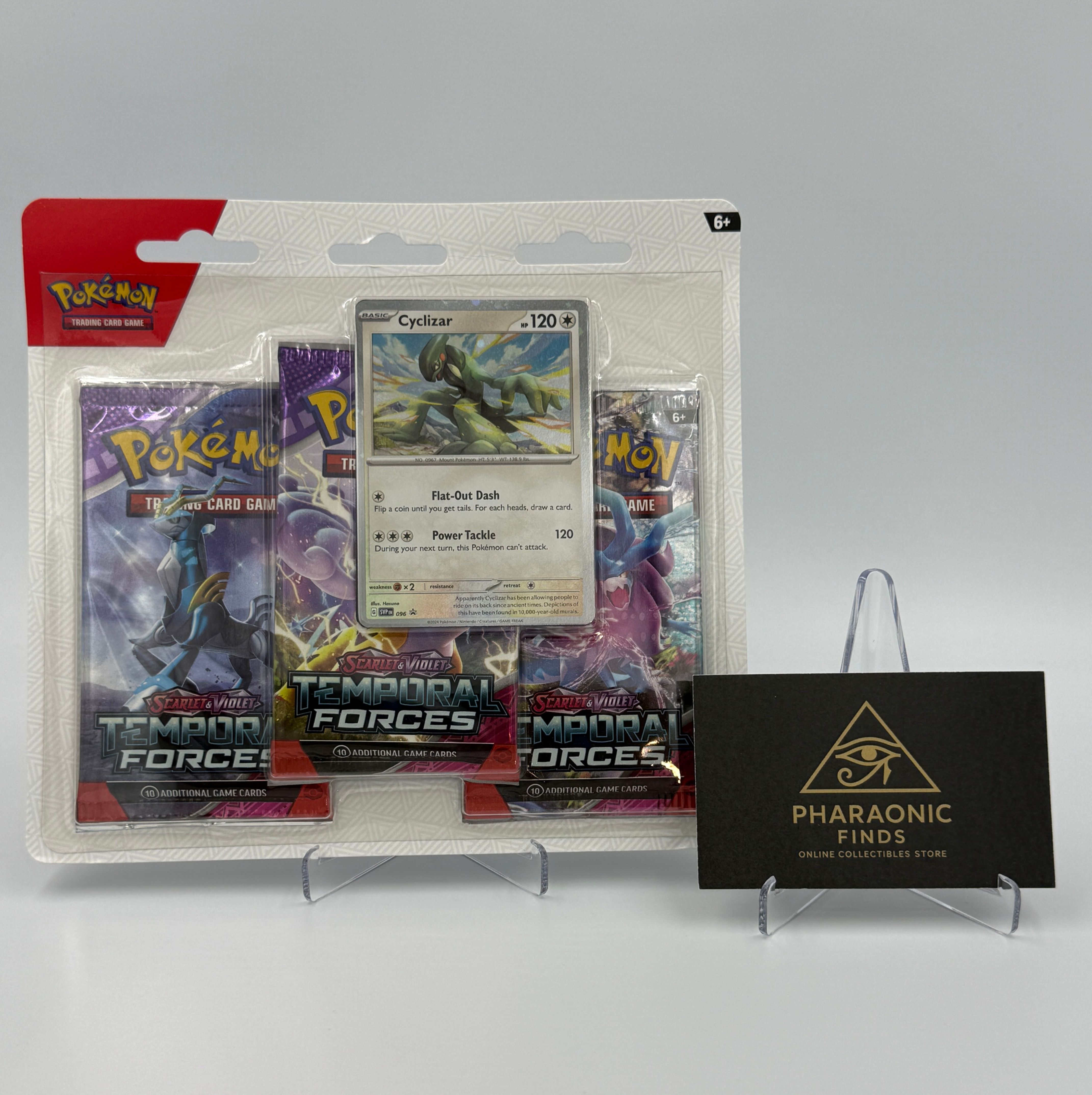 Pokémon TCG Scarlet & Violet Temporal Forces Three Booster Blister (Cyclizar)
