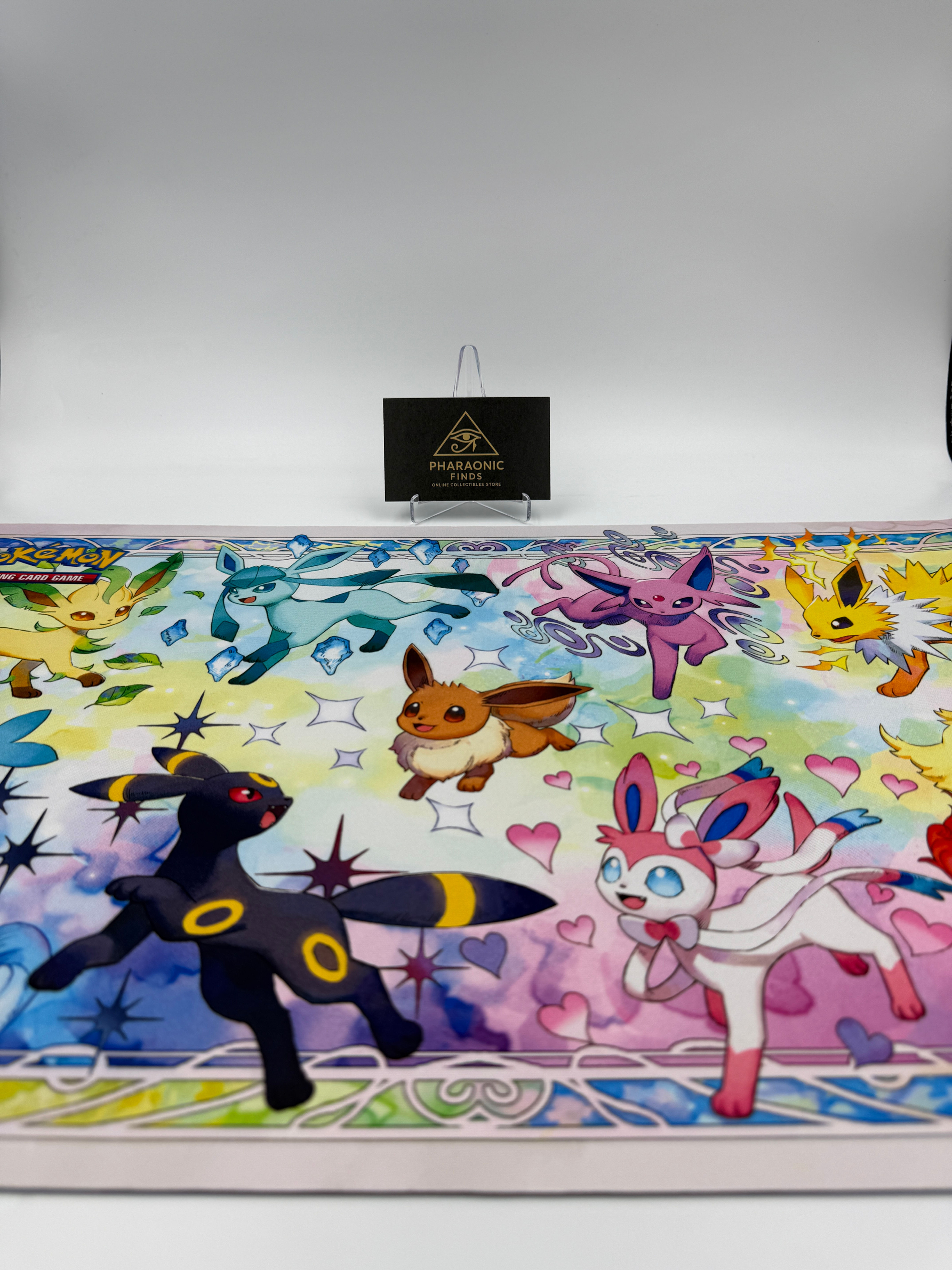 Official Pokémon TCG Prismatic Evolutions Eeveelutions Playmat – Fresh from UPC