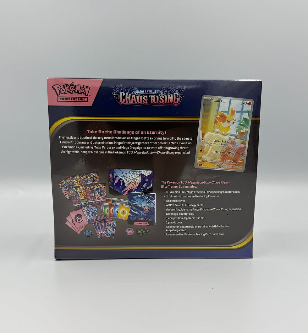 Thumbnail: Pokémon TCG Chaos Rising Elite Trainer Box sealed Australia back view