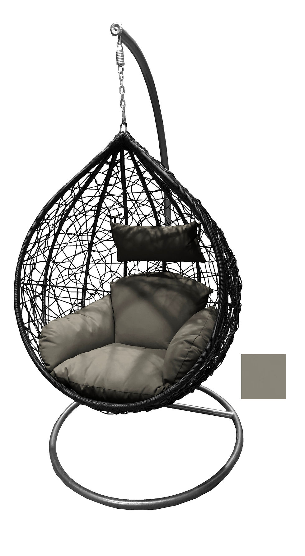 Thumbnail: Hanging Chair, With Cushions and Head Rest