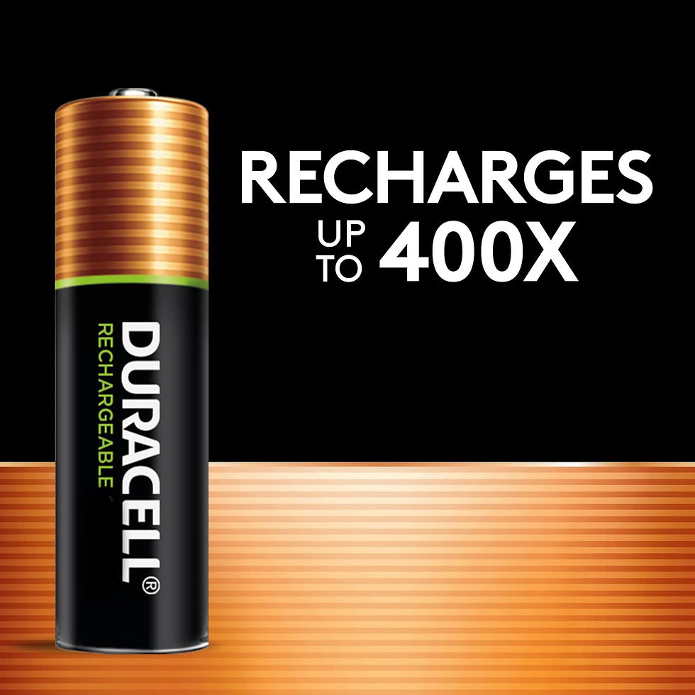 Thumbnail: Duracell Rechargeable AA And AAA Batteries 4 Count | All-Purpose Pre-Charged