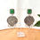 Thumbnail: Harita Bloom - Green Stone Floral Drop Earrings