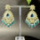 Thumbnail: Manjari Triya - Petal Framed Kundan Danglers