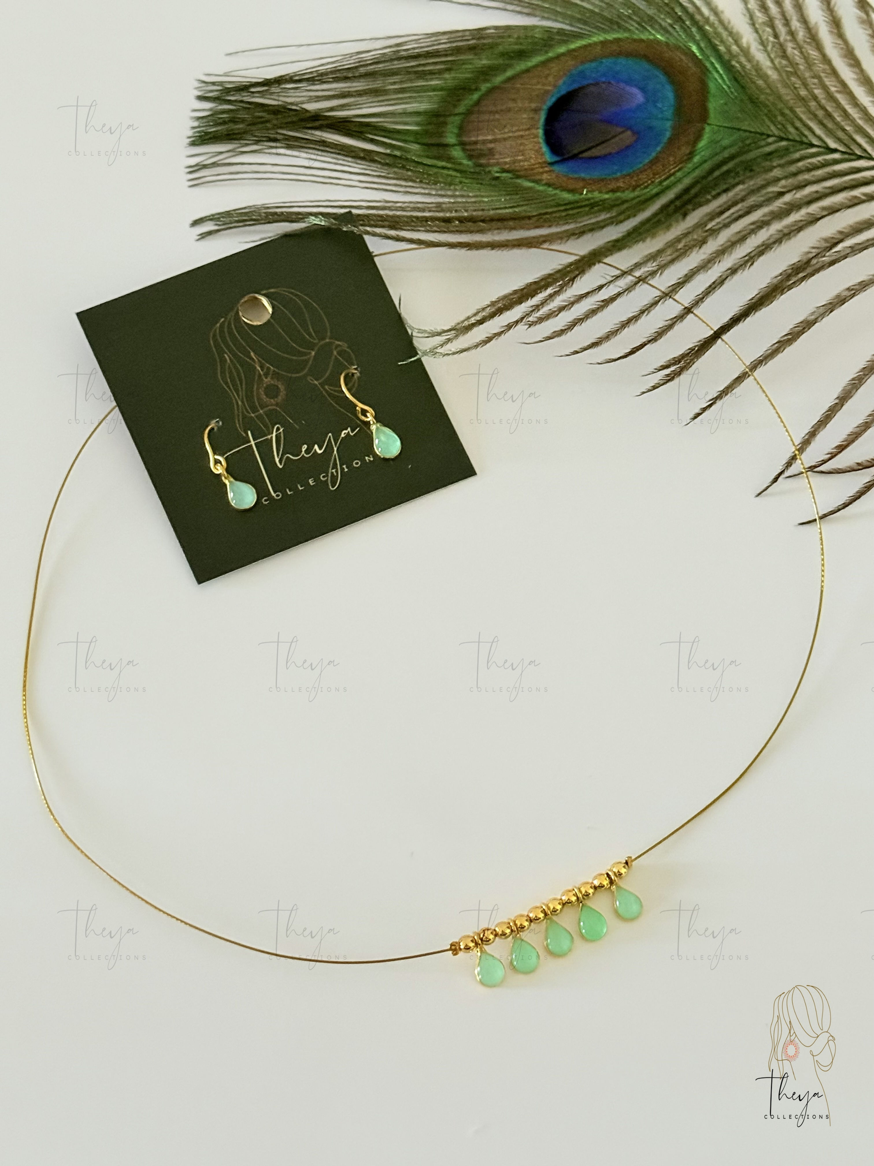 Neelara - Whisper Drop Necklace Set