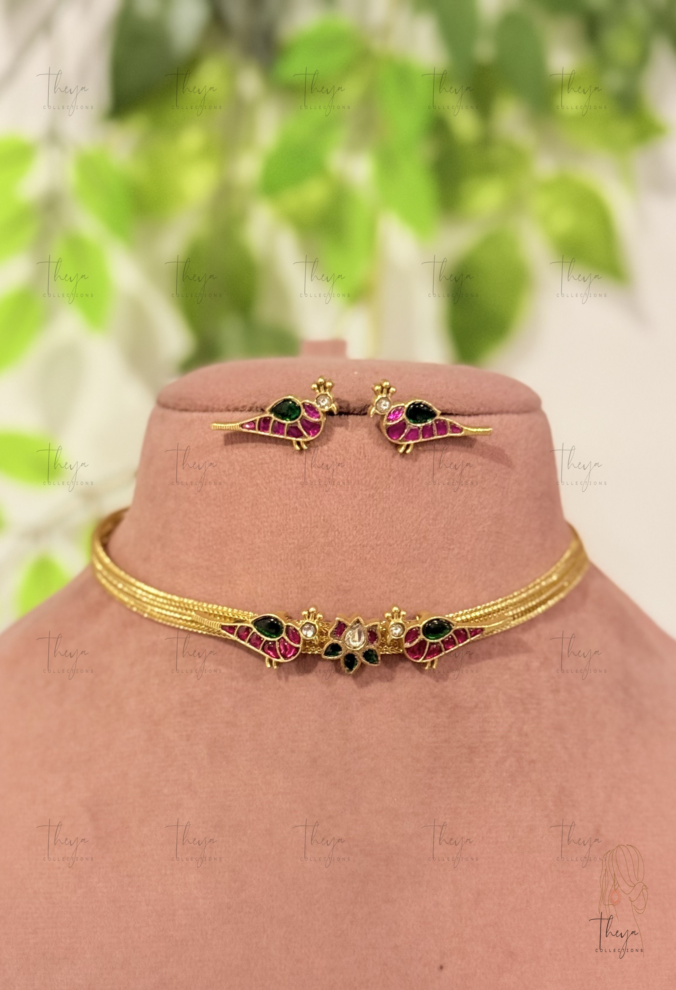 Shukini - Birdsong Jadau Choker Set