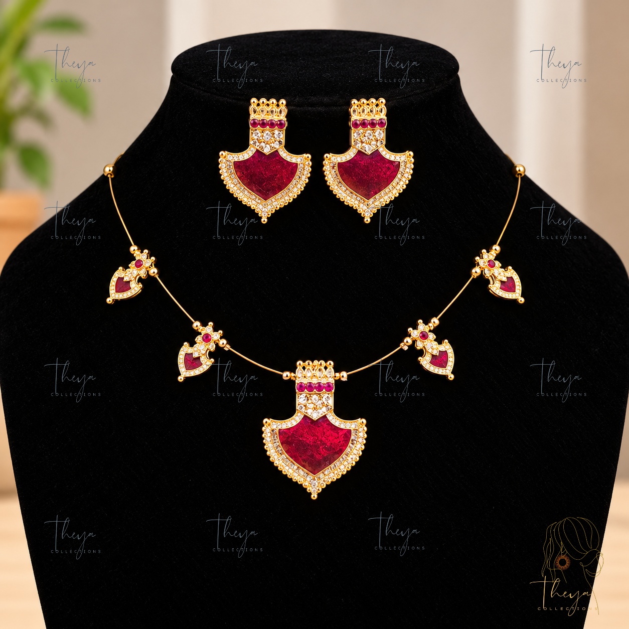 Charulankrita – Ornamental Invisible Necklace & Earring Set