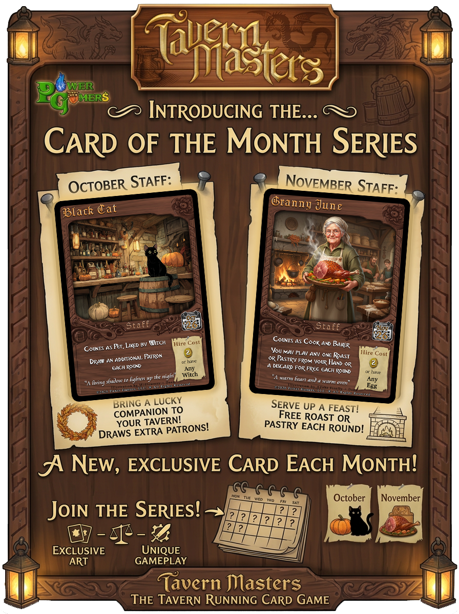 Introducing the Tavern Masters Card of the Month Program