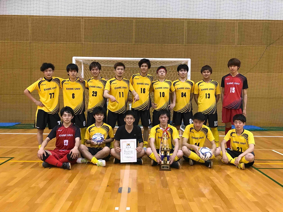 優勝した愛媛大学