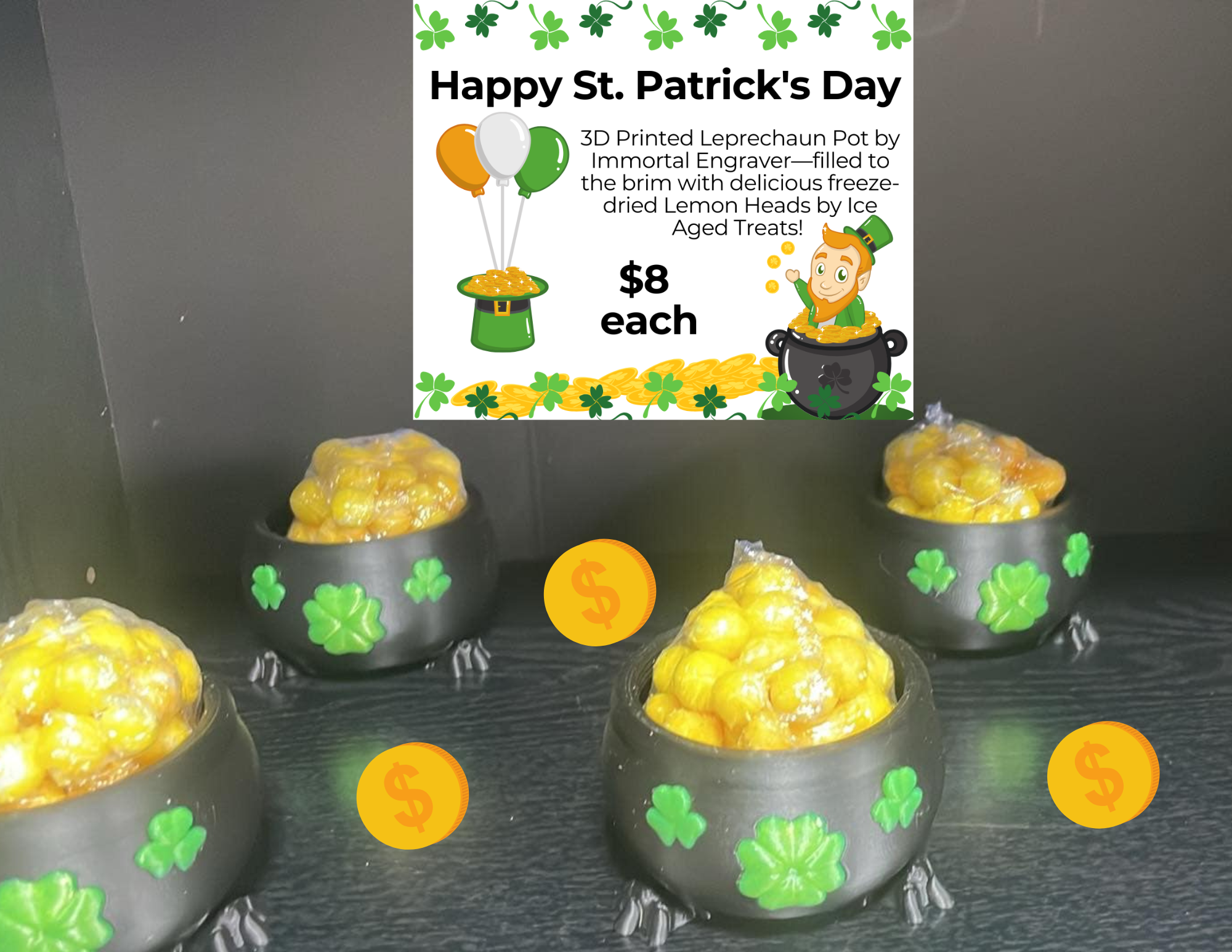 St.Patricks Day Pot of Candy