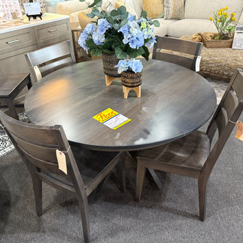 Solid wood 48" round dining table set
